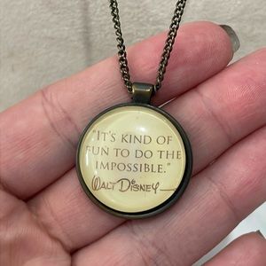 Walt Disney Quote Necklace